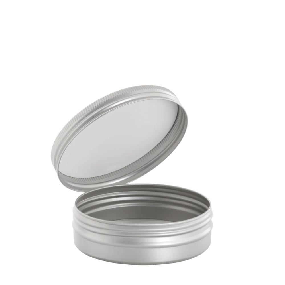 Alu screw-cap tins 100/34 237 ml with glued-in liner