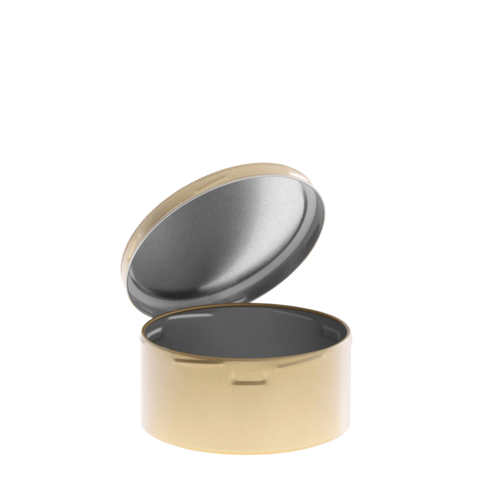 Screw-cap tobacco tins 103/48 gold 390 ml