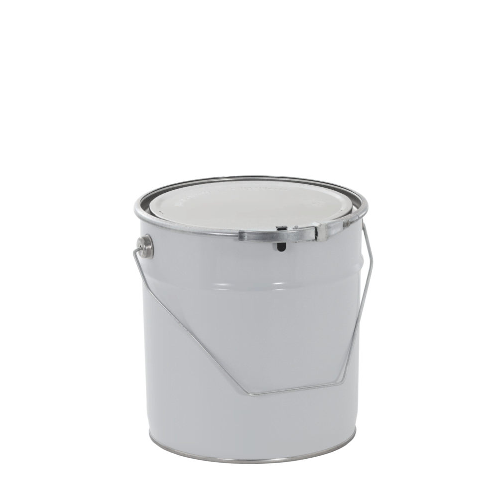 Metal pails 5 litre white UN