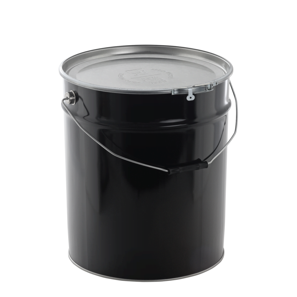 Zero Waste hobbocks 30 litre black food safe with lid embossing